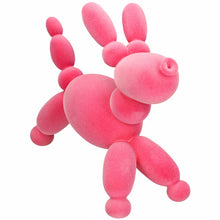 Load image into Gallery viewer, Pink Flocked Balloon Dog Ornament