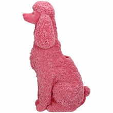 Load image into Gallery viewer, Pink Flocked Poodle Candle Holder