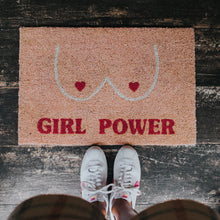Load image into Gallery viewer, Pink Girl Power Doormat