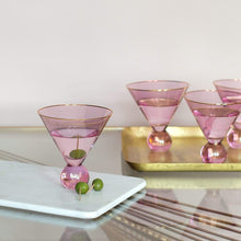 Load image into Gallery viewer, Pink Martini Gin Glasses | Set of 4