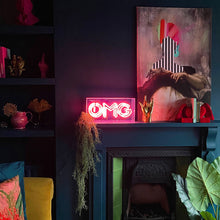Load image into Gallery viewer, Pink OMG Neon Acrylic Box Light