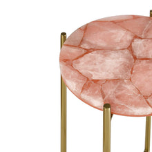Load image into Gallery viewer, Pink Quartz Side Table