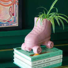 Load image into Gallery viewer, Pink Roller Skate Planter