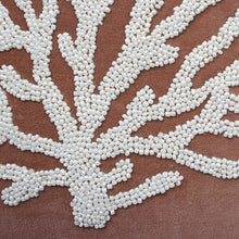 Load image into Gallery viewer, Velvet Beaded Coral Cushion