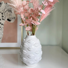 Load image into Gallery viewer, Pucker Up White Ceramic Lips Vase