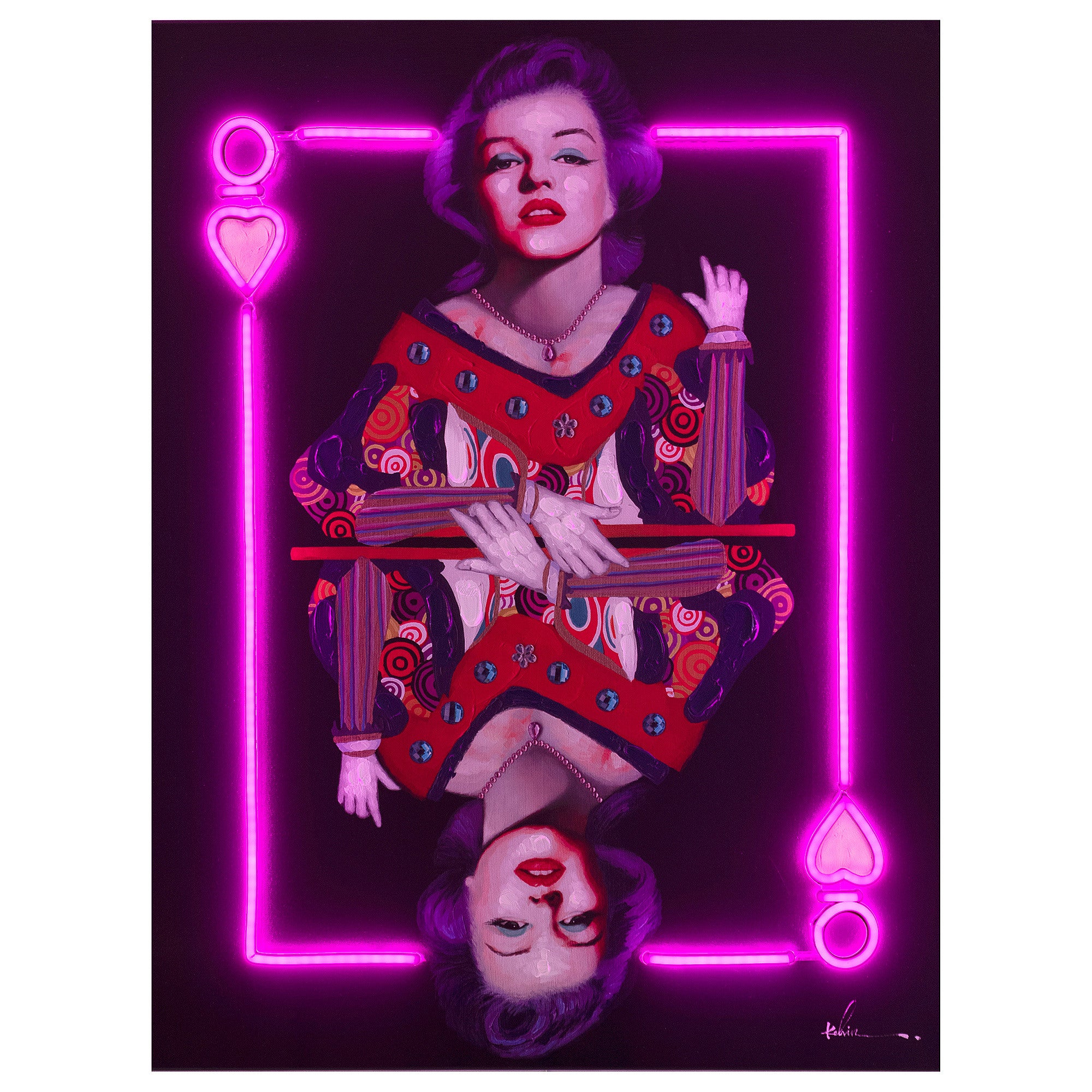 Gianna LED Neon Canvas Art– Audenza