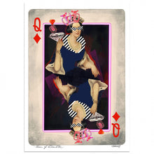 Load image into Gallery viewer, Queen of Diamonds Print | A2 Unframed