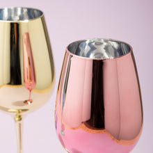 Load image into Gallery viewer, Rainbow Metallic Plastic Wine Glasses | Set of 4