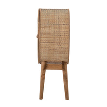 Load image into Gallery viewer, Round Rattan Cabinet