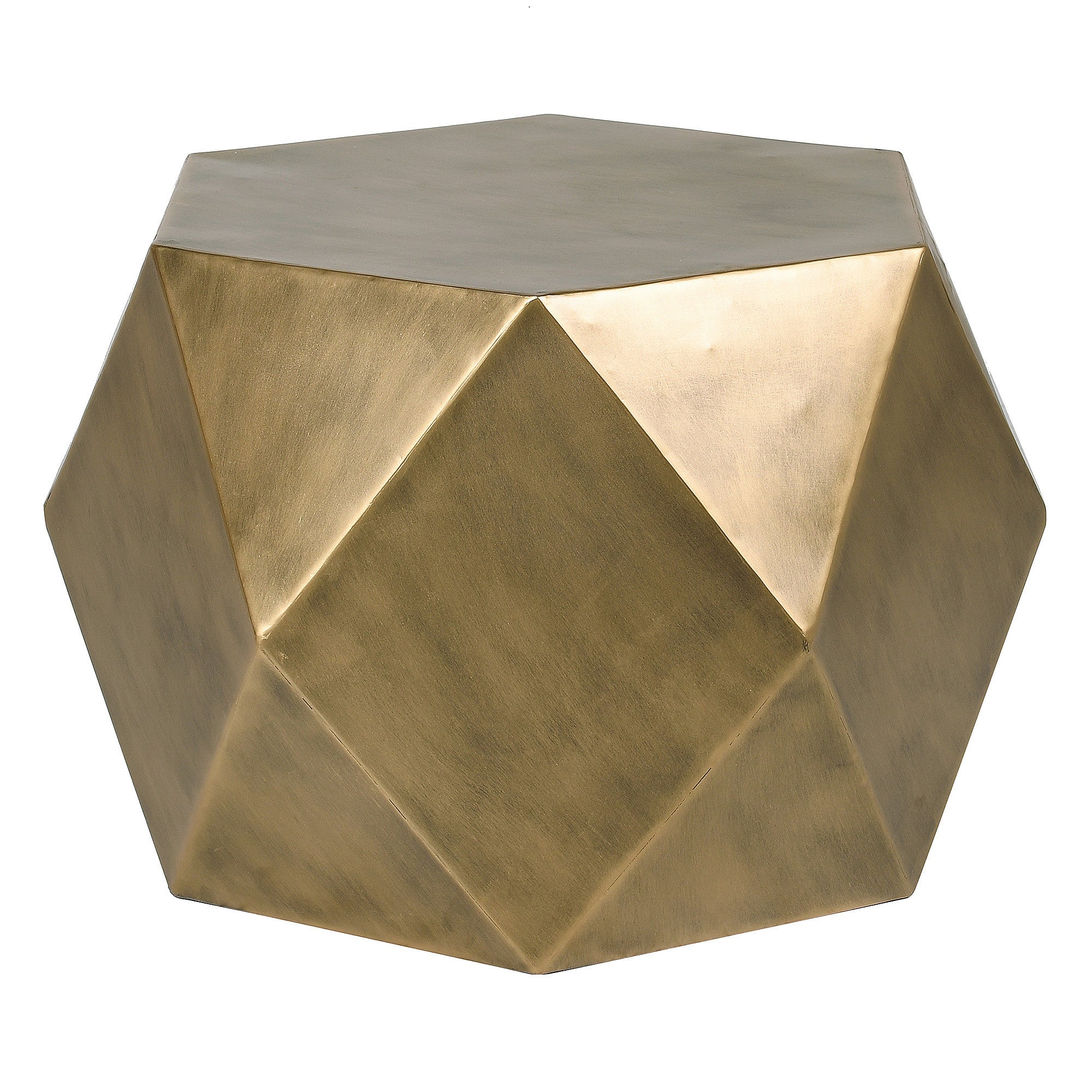 Gold Metal Hexagonal Side Table (Second - B)