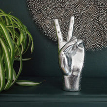 Load image into Gallery viewer, Silver &#39;Peace&#39; Hand