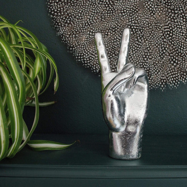 Silver 'Peace' Hand