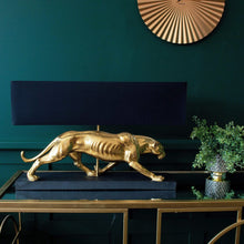 Load image into Gallery viewer, Stalking Panther Table Lamp | Black Shade