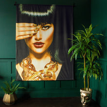 Load image into Gallery viewer, Striking Cleopatra Inspired Velvet Wall Hanging
