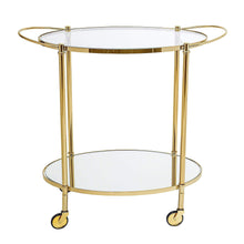 Load image into Gallery viewer, Timeless Gold Drinks Trolley