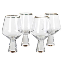 Load image into Gallery viewer, Timeless Gold Rim Gin Glasses | Set of 4