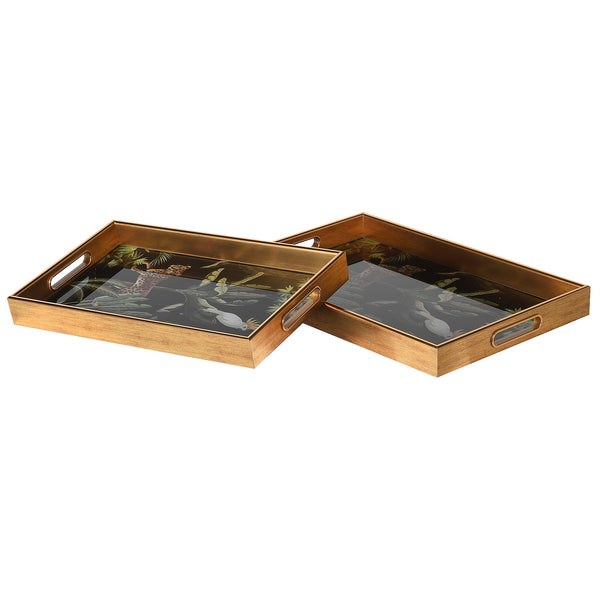 Tropical Jungle Rectangular Serving Trays | Set of 2