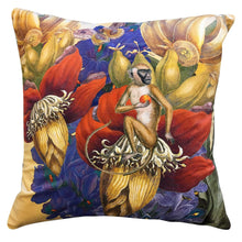 Load image into Gallery viewer, Tropical Monkey Velvet Cushion Cover