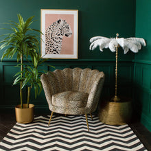 Load image into Gallery viewer, Vita Ostrich Feather Tall Table Lamp