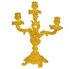 Yellow Flocked Candelabra